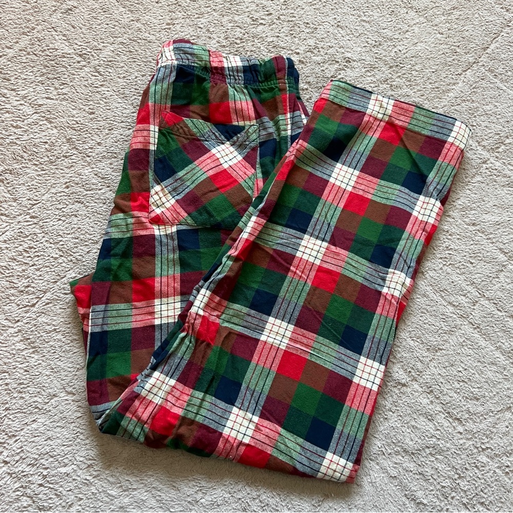 Toad&Co Plaid Organic Cotton Pajama Pants Preppy Minimalist Capsule Men's Size L